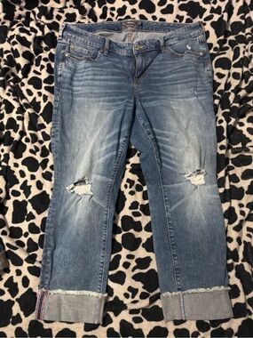 Torrid Womens Denim Jeans crop boyfriend size 14